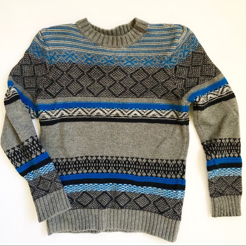 Cherokee Blue Patterned Sweater.